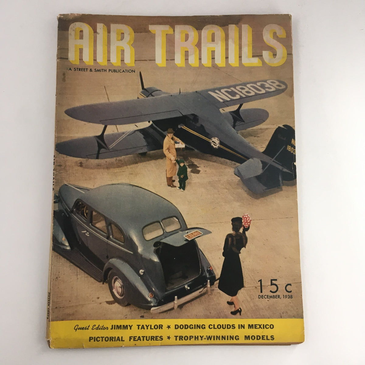 Vintage Air Trails Magazine December 1938 Dodging Clouds in Mexico & Trophy Models