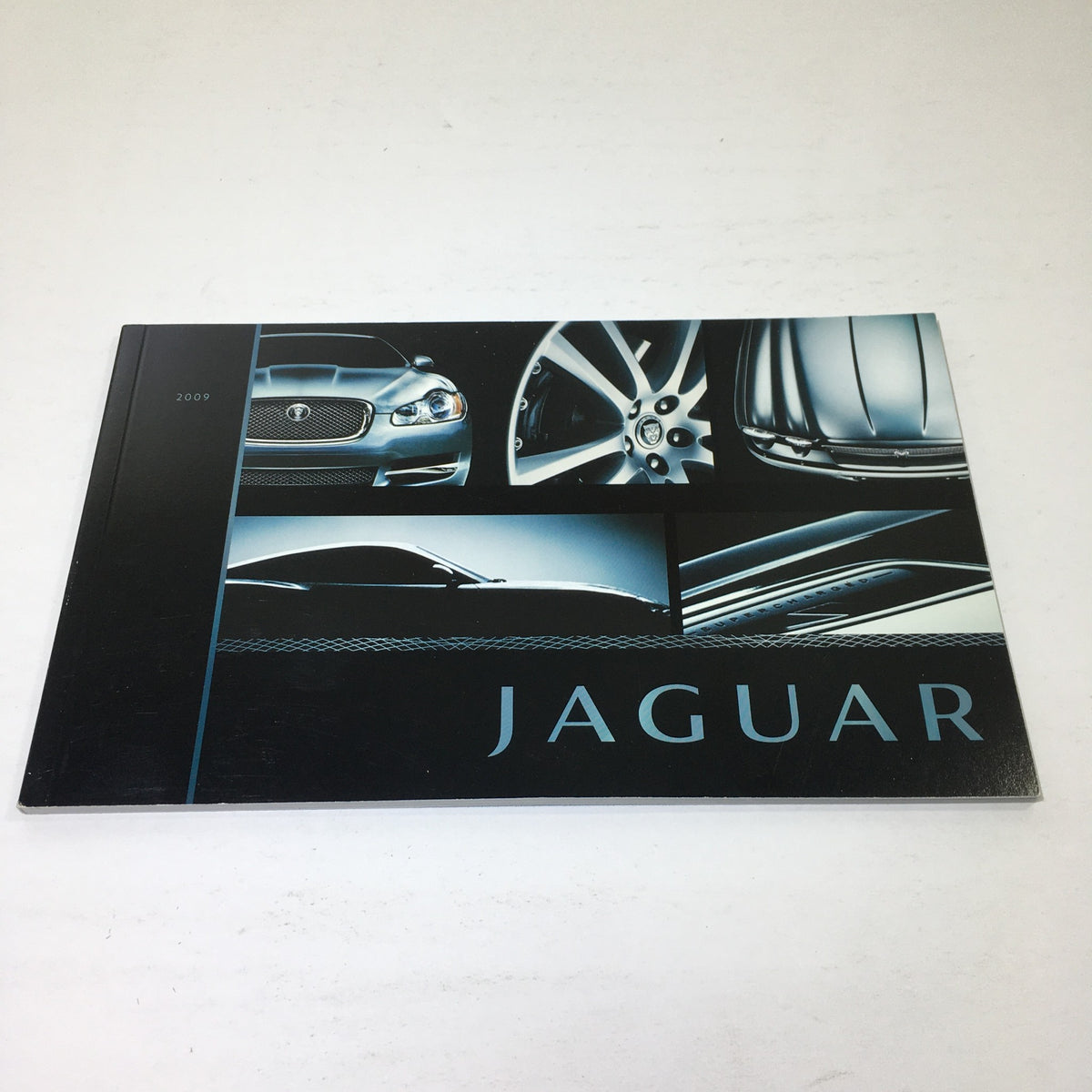 2009 Jaguar Supercharged Dealership Car Auto Brochure Catalog featuring a sleek cover design.
