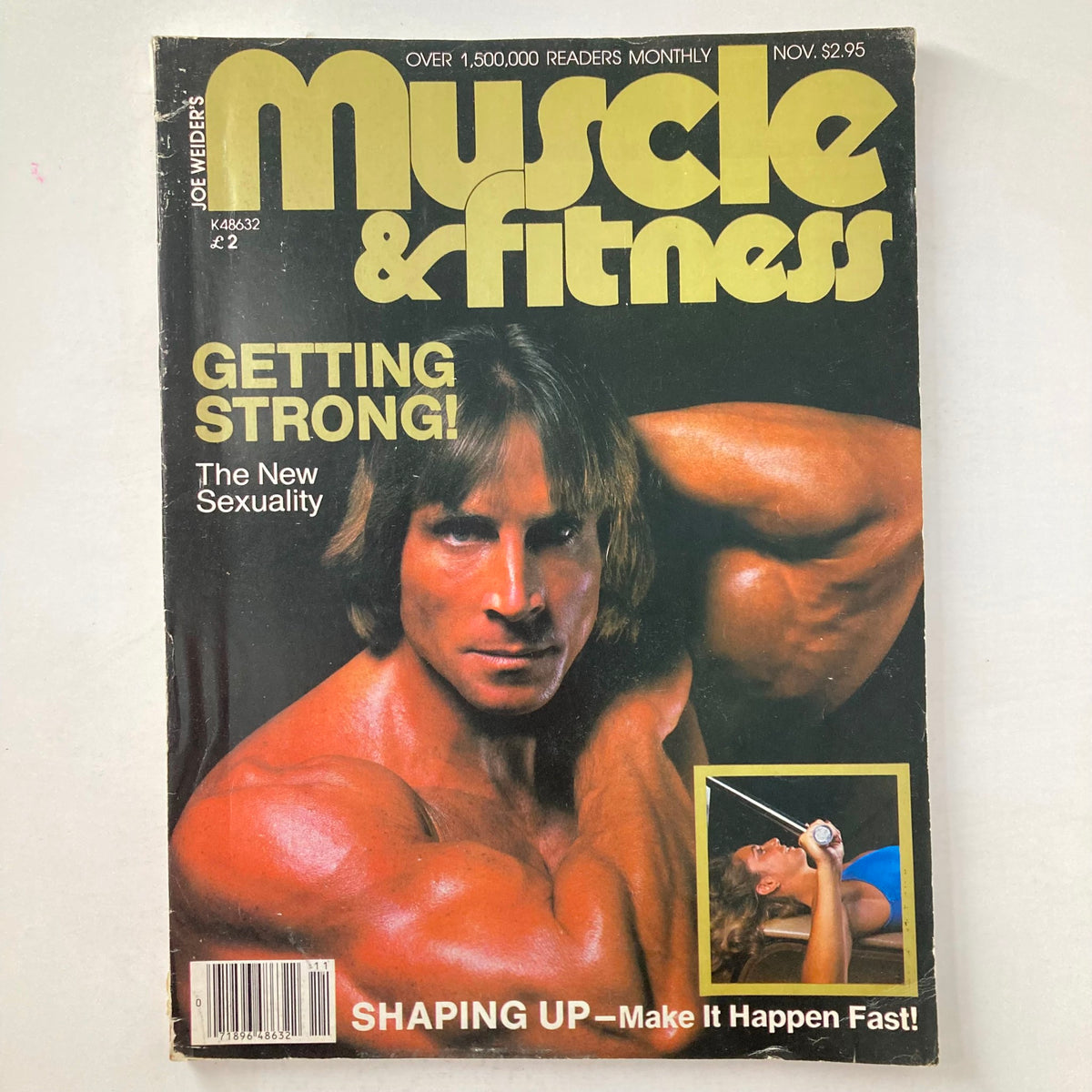 Cover of Joe Weider's Muscle & Fitness Magazine November 1981 featuring bodybuilder Steve Davis, highlighting the article 'Getting Strong'.