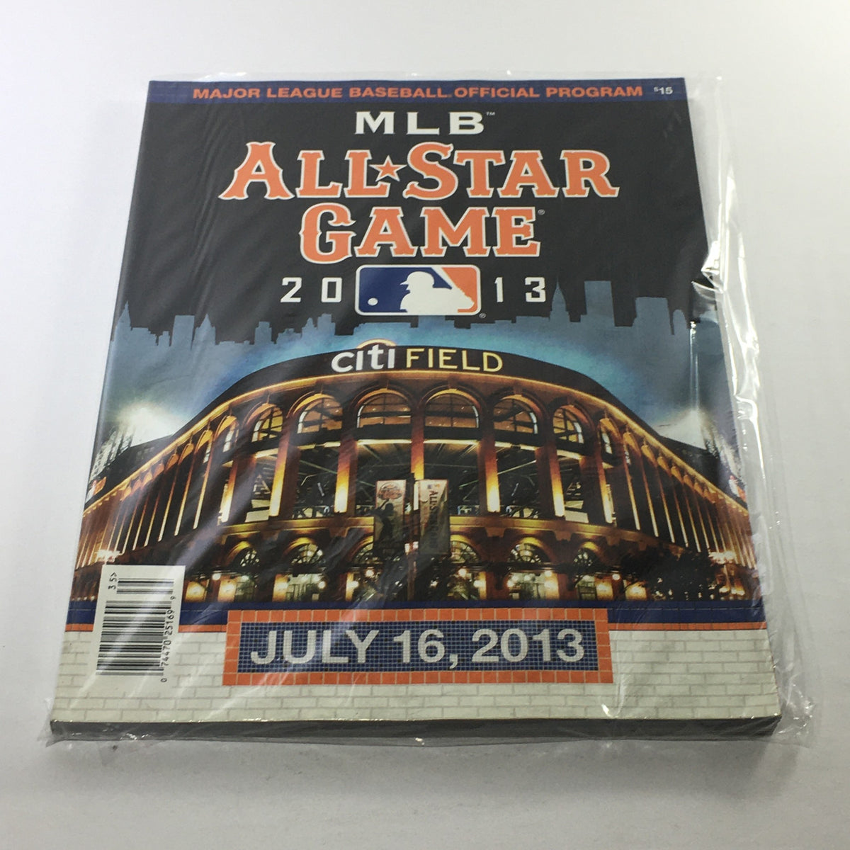 Official program for the July 16, 2013 Major League Baseball All-Star Game held at Citi Field, showcasing the stadium and the event branding.
