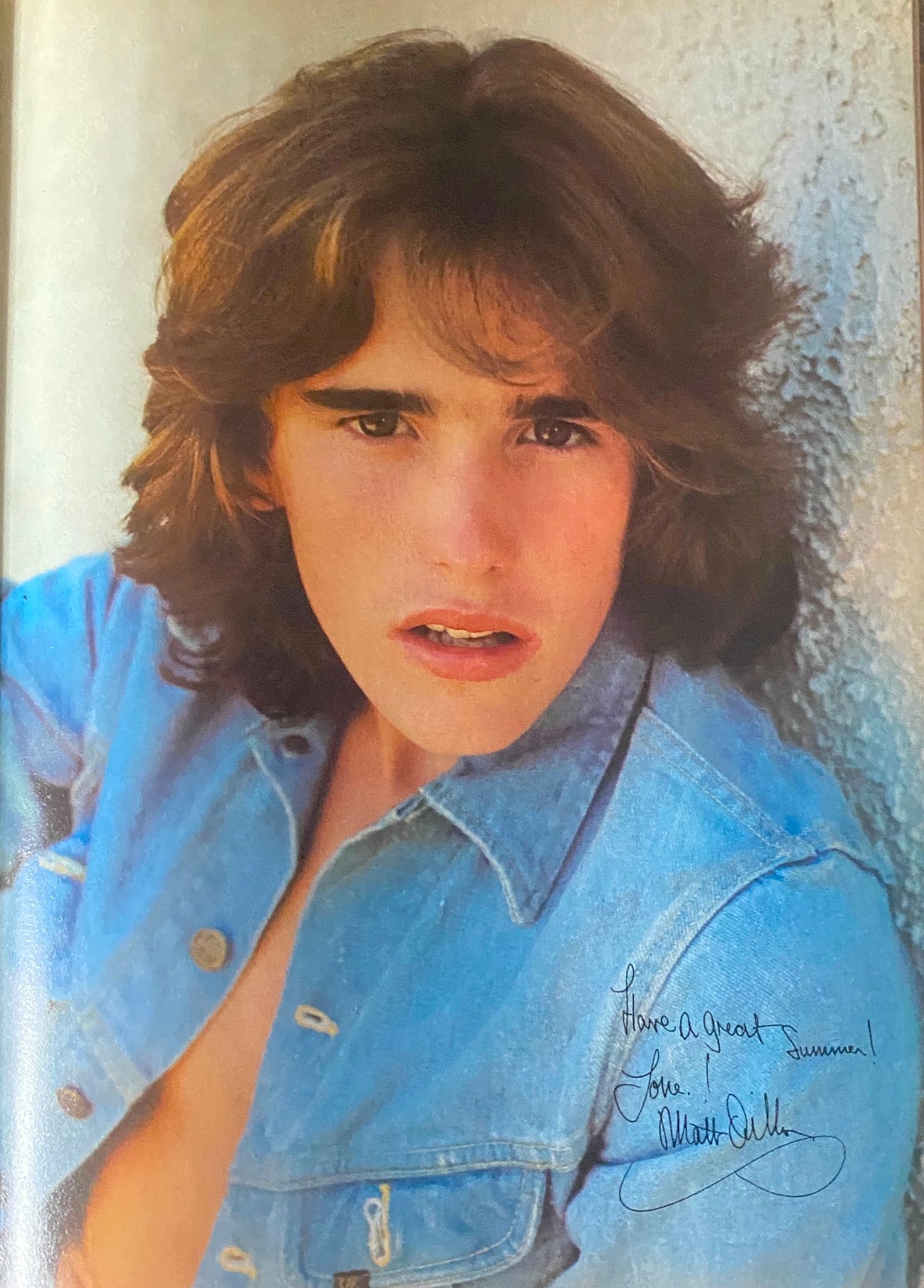 Portrait of Matt Lattanzi in Tiger Beat Magazine June 1981, featuring a heartfelt message and capturing the essence of 80s teen idol culture.