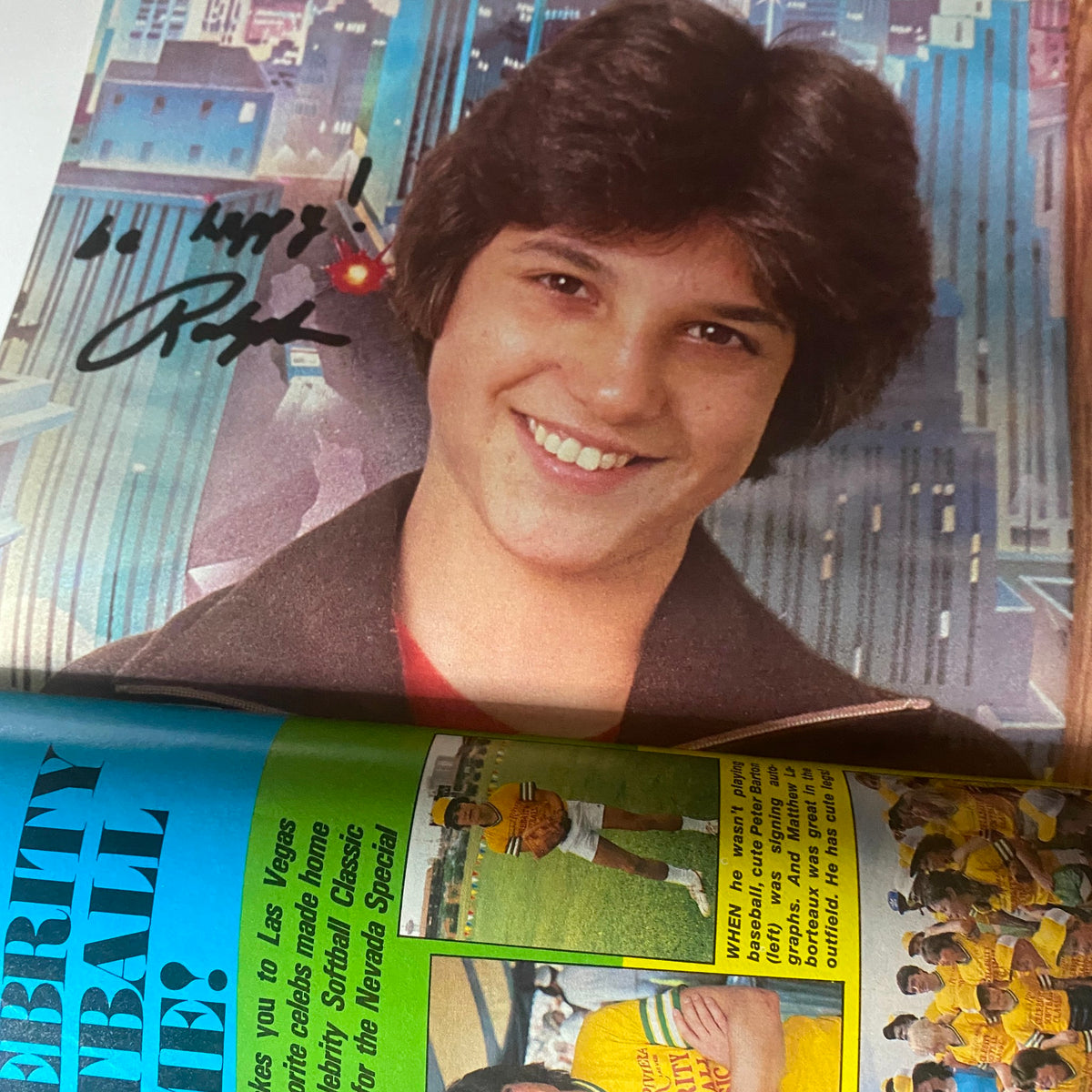 Tiger Beat Magazine October 1981 featuring Scott Baio. A youthful portrait of Scott Baio smiling, highlighting the nostalgic appeal of teen idols from the 1980s.