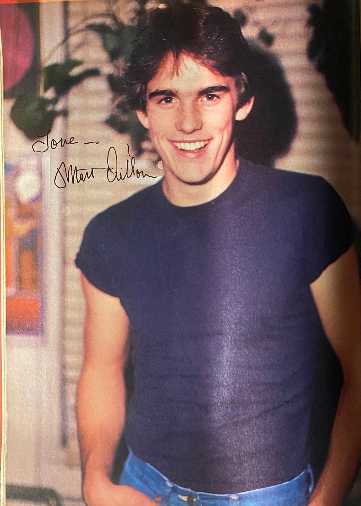 Matt Dillon featured in Tiger Beat Magazine April 1982, showcasing his charm and youthful appeal.