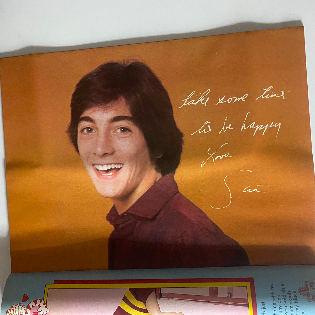 Andrew Stevens smiling in Tiger Beat Magazine April 1982, representing the vibrant 1980s teen idol phenomenon.