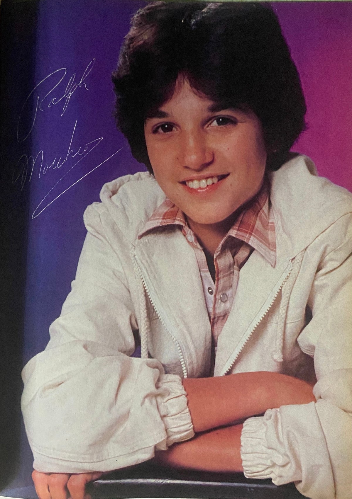 Signed photo of Ralph Macchio included in Tiger Beat Magazine June/July 1981, celebrating iconic teen idols of the 1980s.