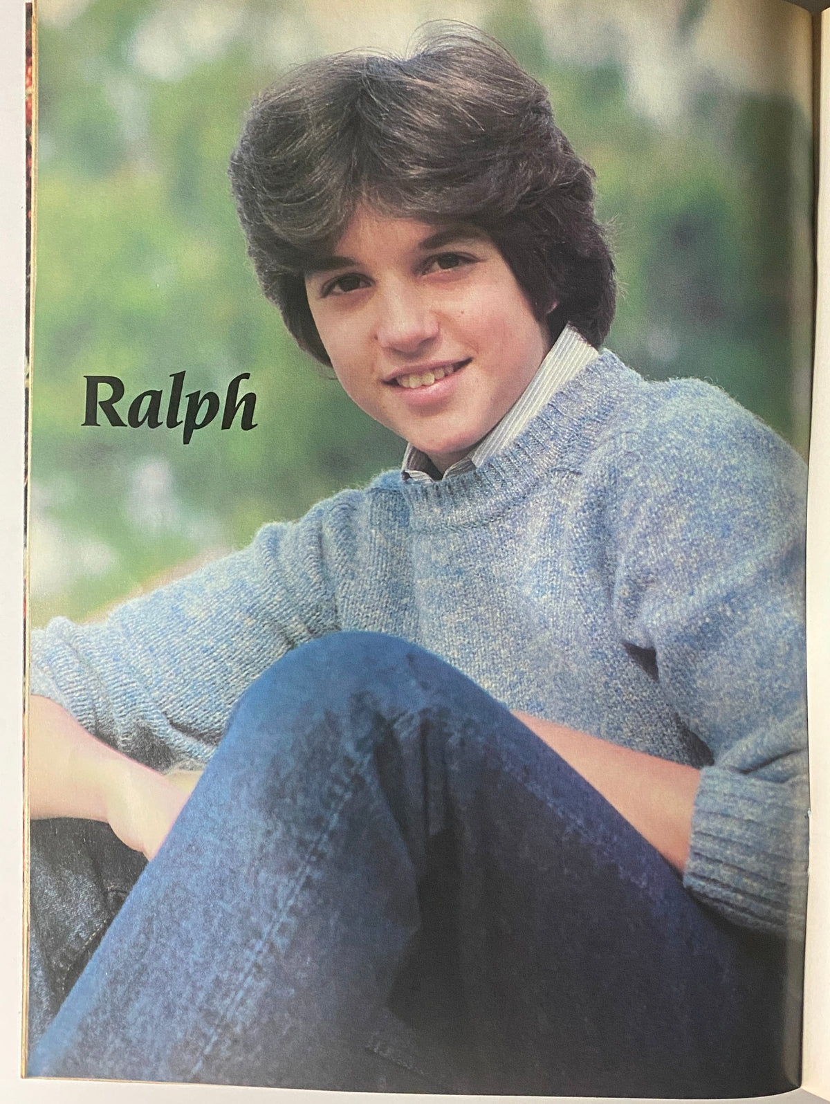 A featured photo of Ralph Macchio in Tiger Beat Star Magazine November 1982, capturing his youthful charm as a popular teen star.