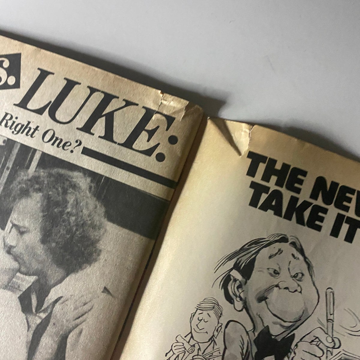 Tiger Beat Star Magazine October 1981 cover showing 'Luke: Right One?' headline with an intriguing image of a man and woman.