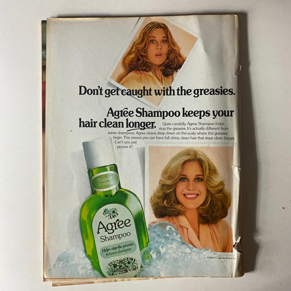 Advertisement for Agree Shampoo from January 1981 Tiger Beat Star Super Special highlighting its benefits for clean hair.