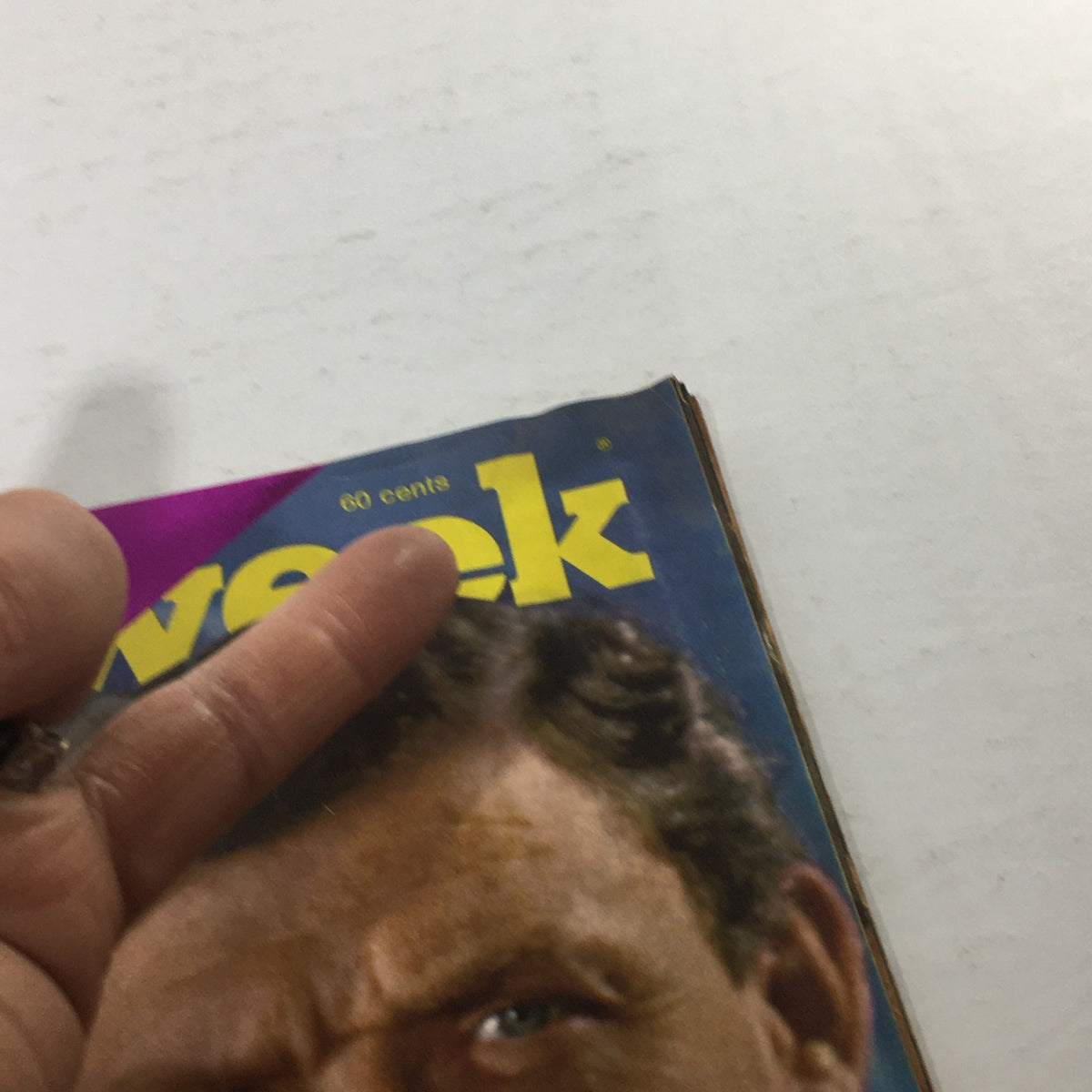 Close-up view of the Newsweek Magazine from July 15, 1974, featuring the iconic title and cover details, showcasing the historical significance related to the impeachment process with Rodino and Doar.