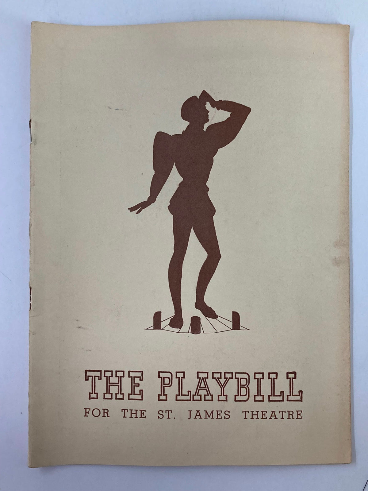 1939 Playbill for the St. James Theatre showcasing a silhouette of a performer, related to the production of Henry IV featuring Mady Christians and Henry Edwards.