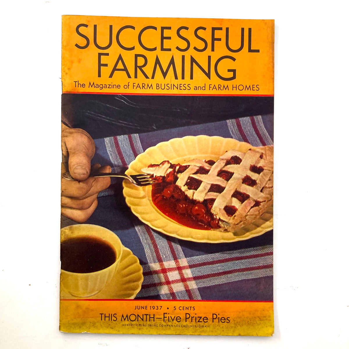 Vintage Successful Farming Magazine June 1937 This Month - The Five Prize Pies