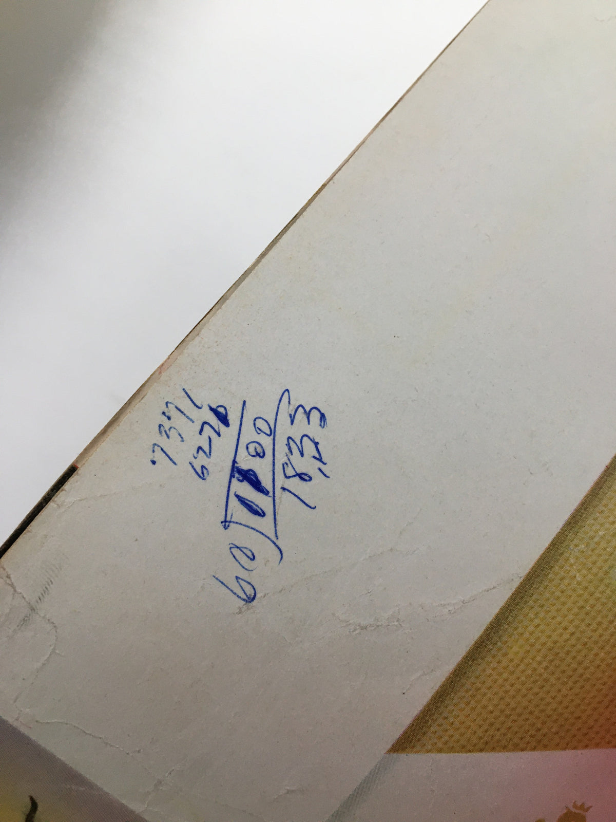 Vintage Time Magazine July 28, 1967 back cover with handwritten notes and markings. Shows signs of age and condition typical for a collectible magazine.