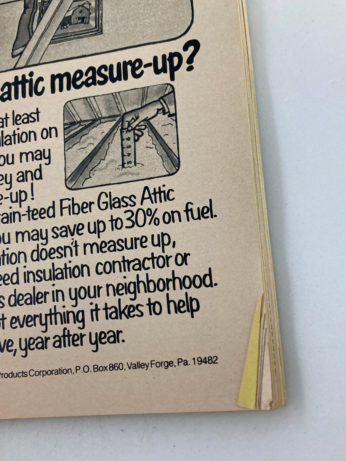 Back cover of TV Guide Magazine January 24 1976 #1191, displaying an advertisement related to home insulation and energy savings.