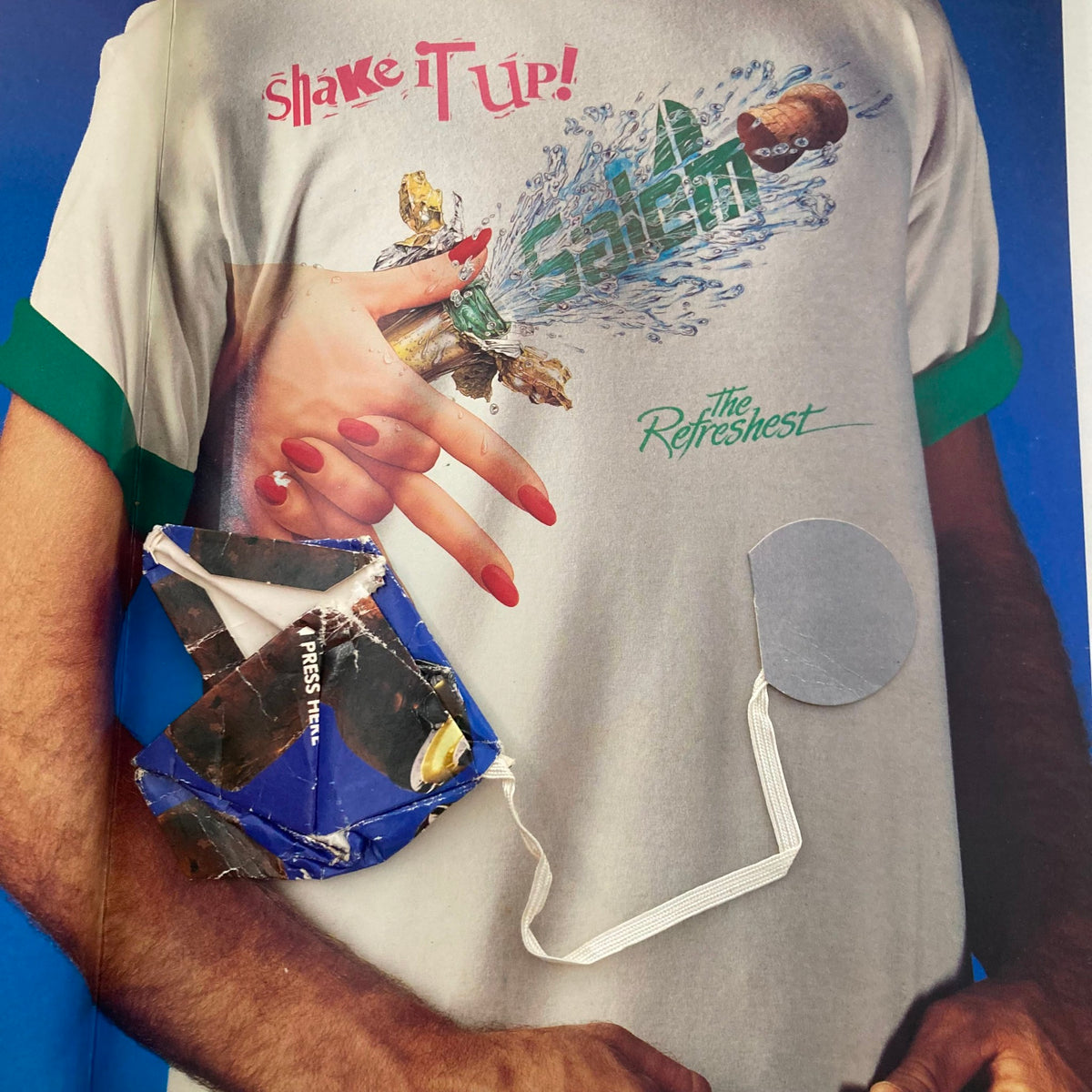 Interior page of the VTG Playboy Magazine September 1988, displaying an advertisement design and creative graphics.