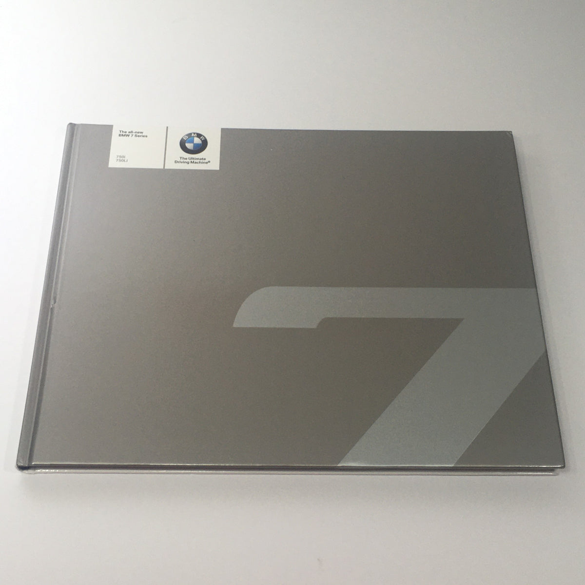 Cover of the 2008 BMW 7 Series 750i 750Li Dealership Car Auto Brochure Catalog, showcasing a sleek design.