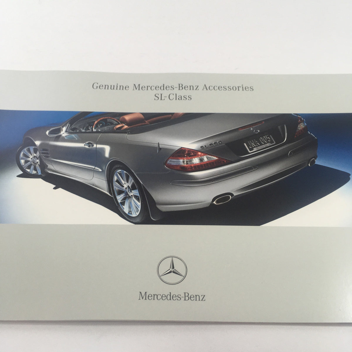 2006 Mercedes-Benz SL-Class Accessories Dealership Car Auto Brochure Catalog cover showcasing a sleek silver SL-Class car.