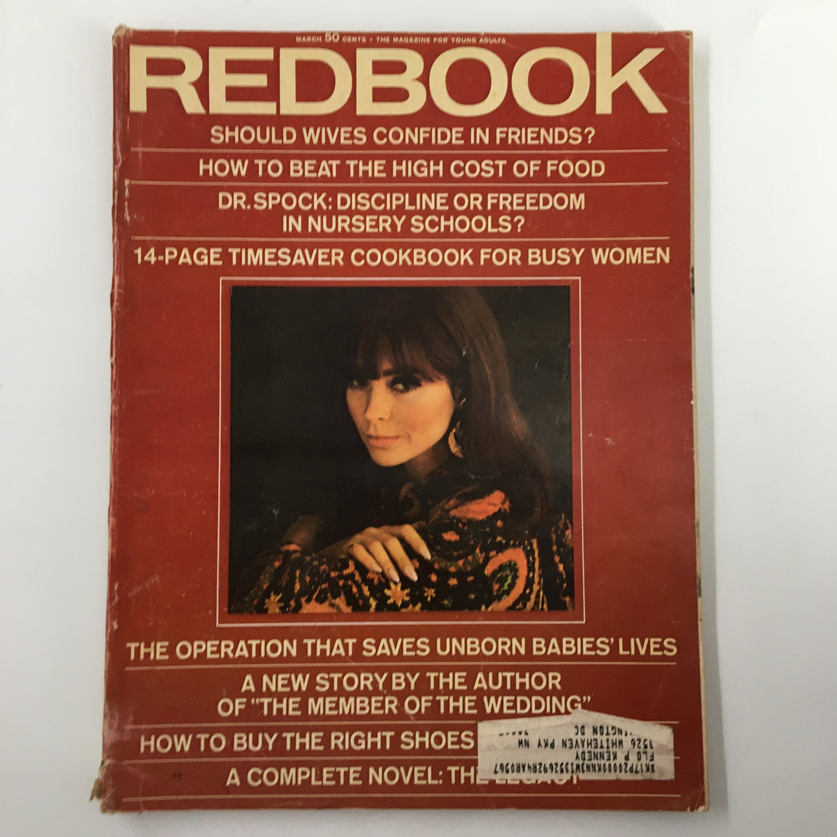 VTG Redbook Magazine from March 1967, featuring the headline 'The Operation That Saves Unborn Babies' Lives' on the cover, showcasing vintage design and historical significance.