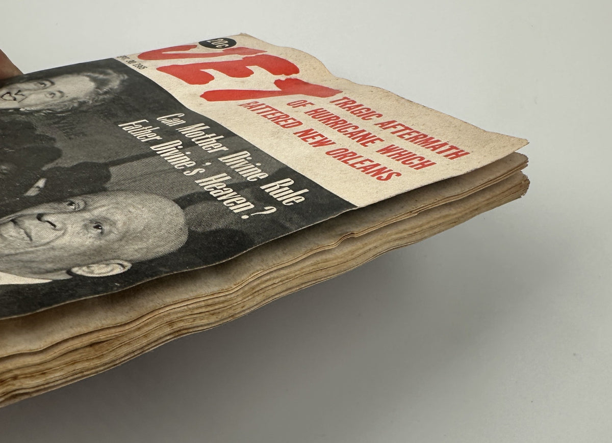 Jet Magazine September 30, 1965 showing the spine and significant wear, illustrating its reader condition.