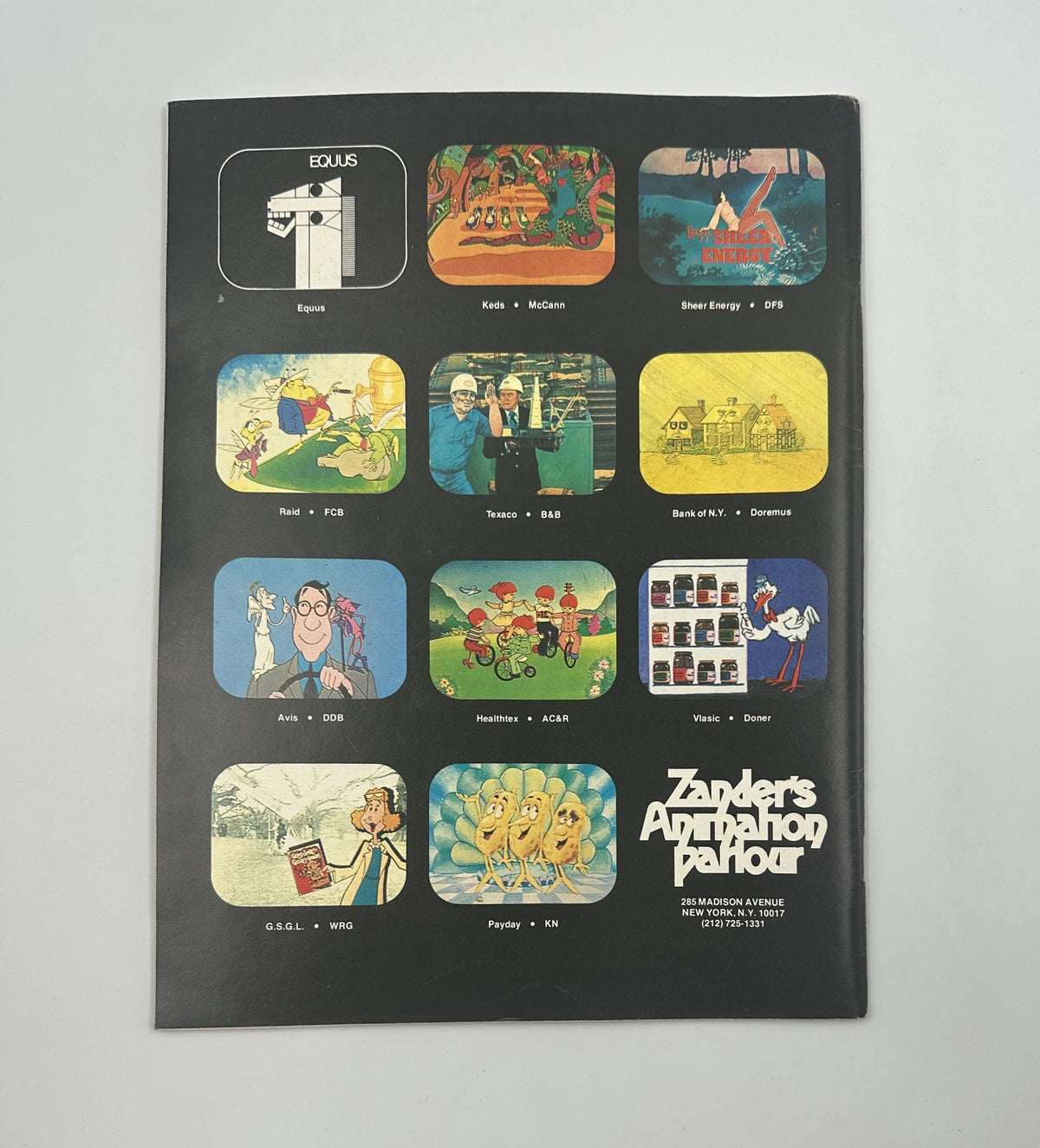 Cover of Millimeter Magazine February 1977 featuring an illustration from Zander's Animation Parlour showcasing various animation styles and productions.