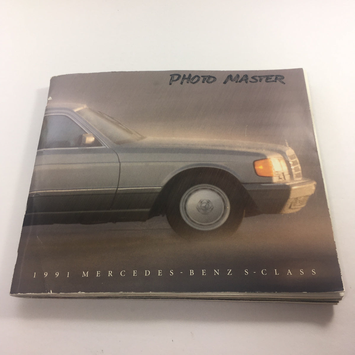 Cover of the 1991 Mercedes-Benz S-Class 300 SE-Sedan Dealership Car Auto Brochure Catalog featuring the text 'PHOTO MASTER' and an image of a Mercedes-Benz S-Class vehicle.