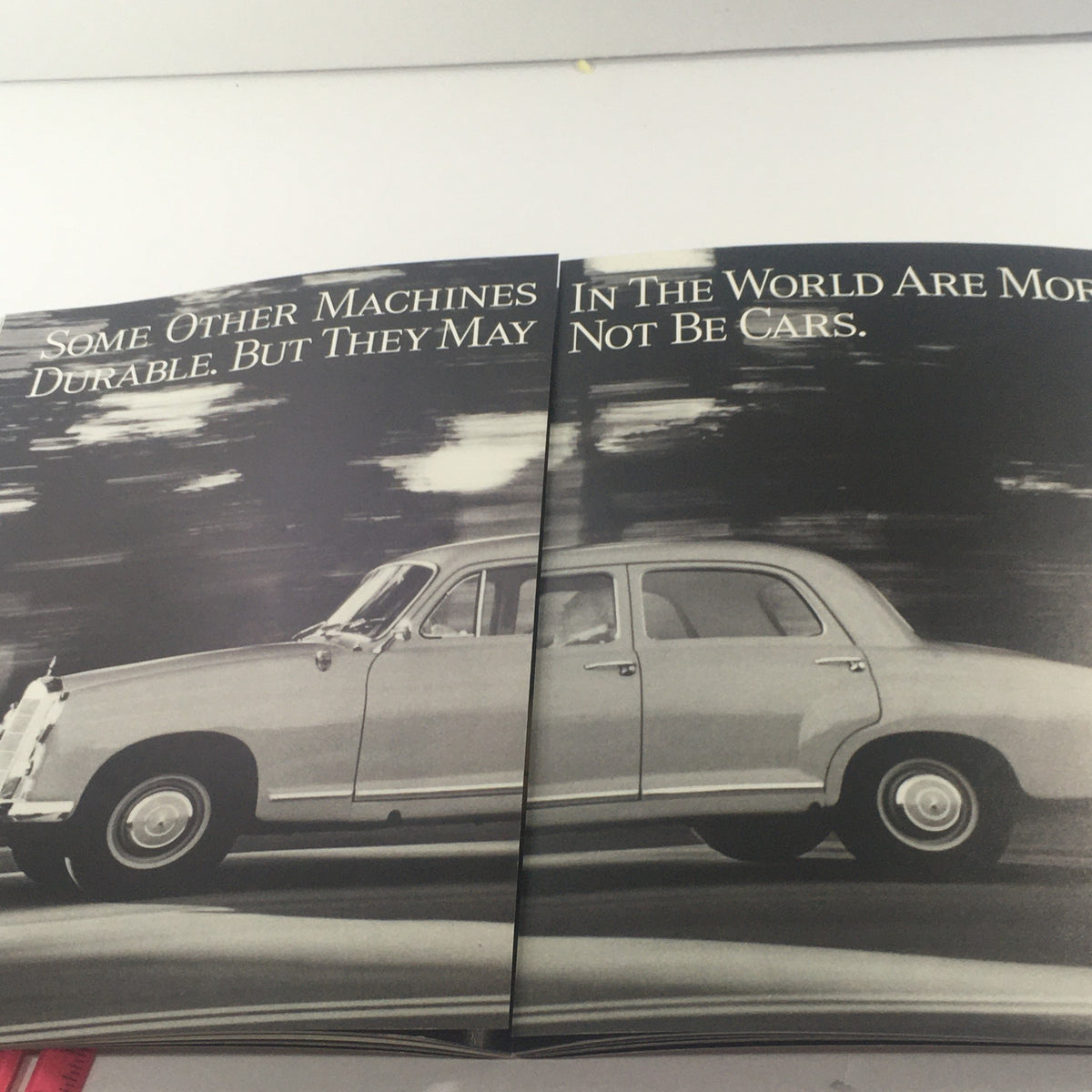 1993 Mercedes-Benz The Value Of Difference Dealership Car Auto Brochure Catalog, showcasing a classic Mercedes vehicle in motion with the caption emphasizing durability.