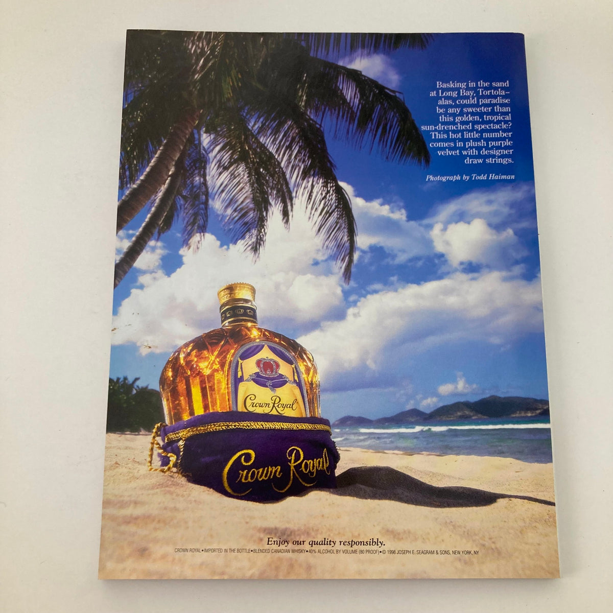 Winter 1998 Sports Illustrated Magazine featuring Heidi Klum on the cover, showcasing iconic vintage swimwear trends, with a sun-soaked beach background and palm trees.