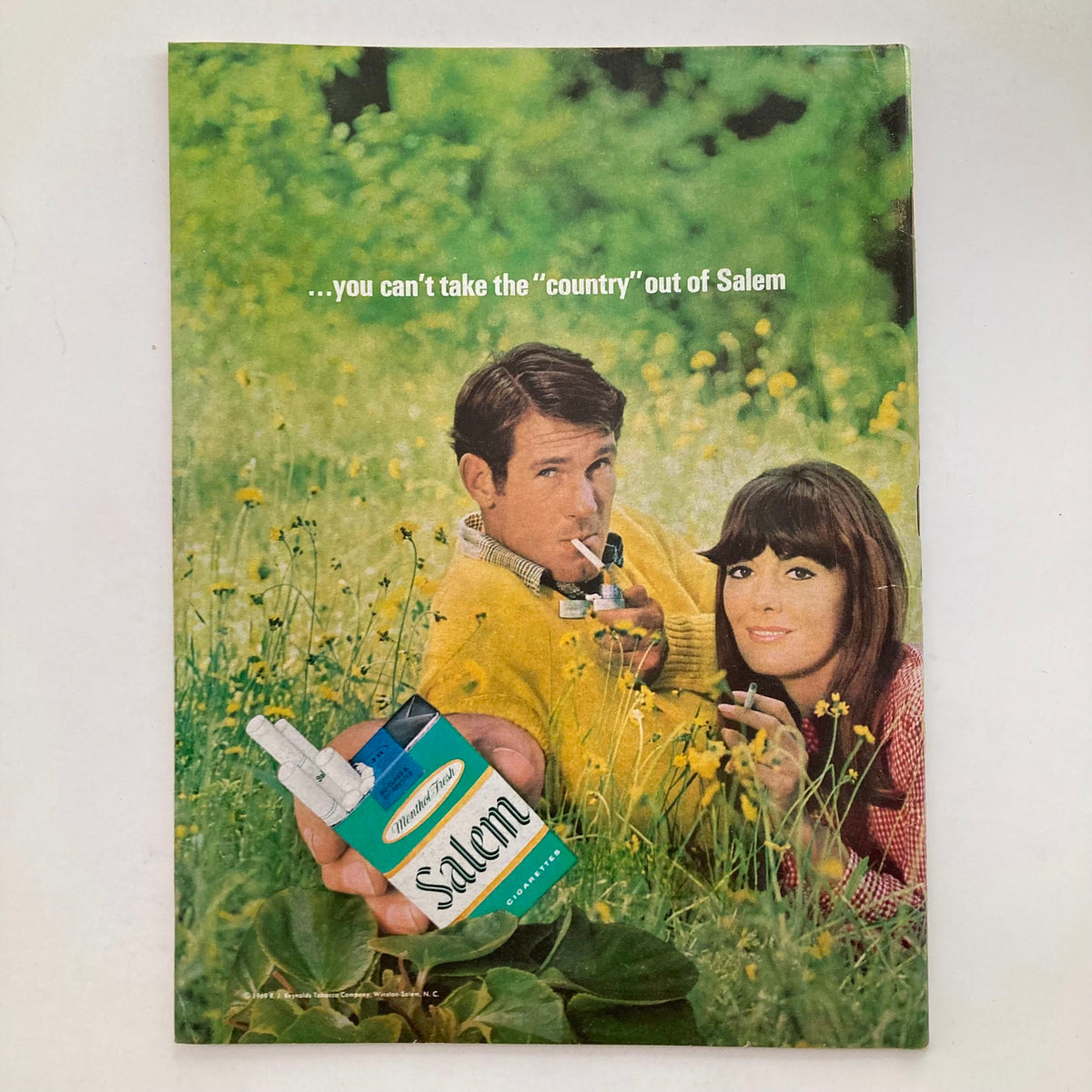 VTG Newsweek Magazine December 15 1969 cover featuring a couple outdoors with cigarettes, emphasizing the nostalgic theme from the late 1960s.