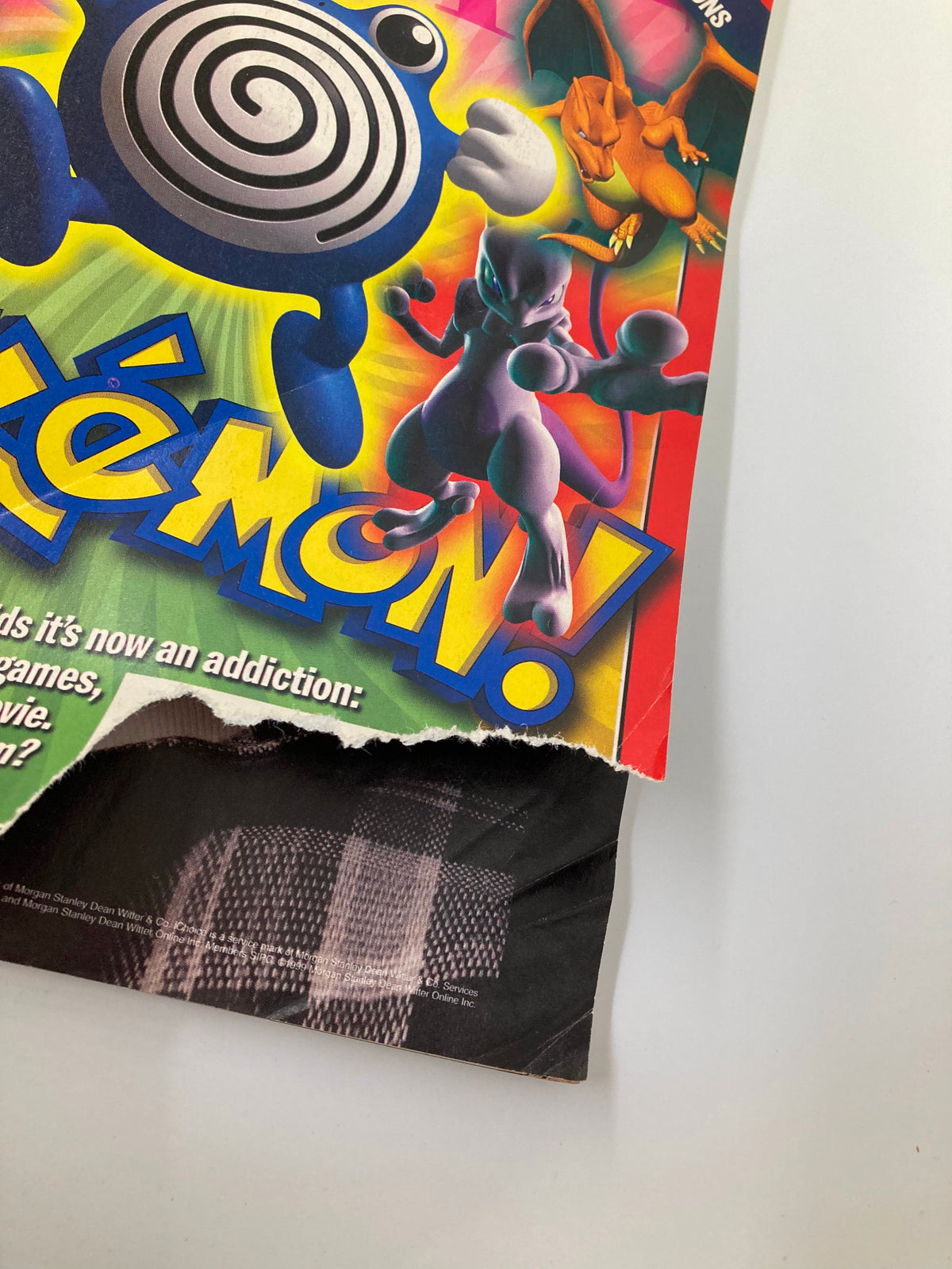Cover detail from Time Magazine November 22, 1999, featuring Pokémon characters including Poliwrath and Mewtwo, highlighting the topic "Pokemon, Is It Bad For Them?"