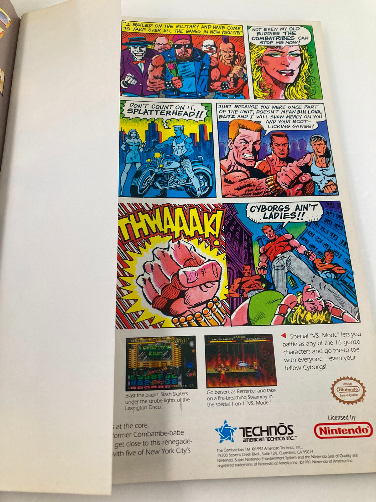 GamePro Magazine Vol 4 #12 displaying a comic strip styled advertisement featuring characters from popular video games.