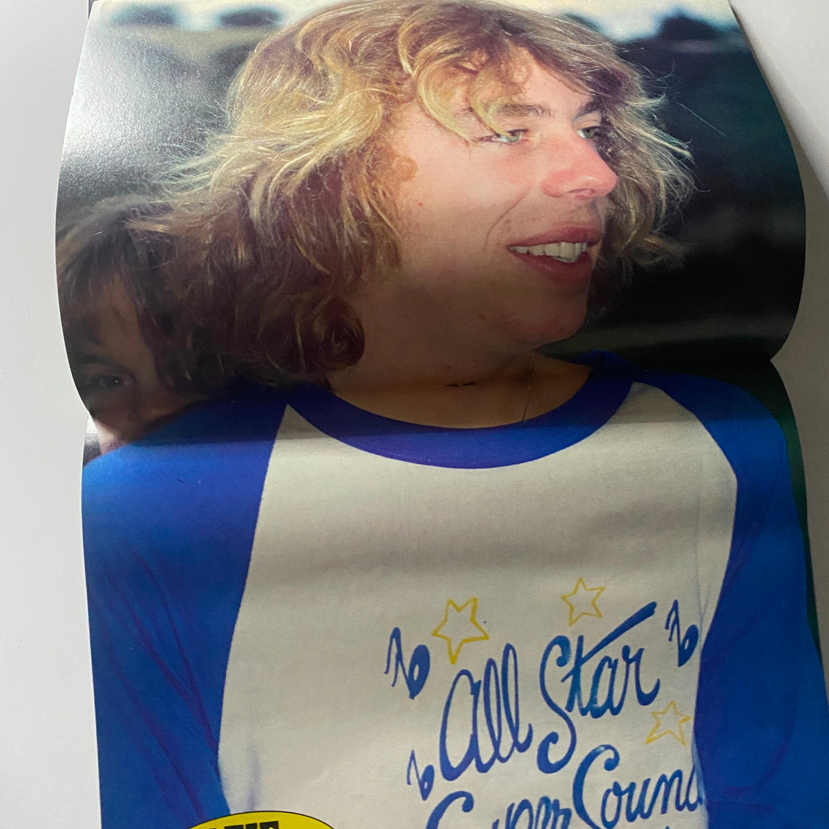 Teen Talk Magazine August 1981 featuring a young man with curly hair wearing a blue and white shirt with the text 'All Star Super Counsel'. A nostalgic glimpse into the 1980s pop culture.