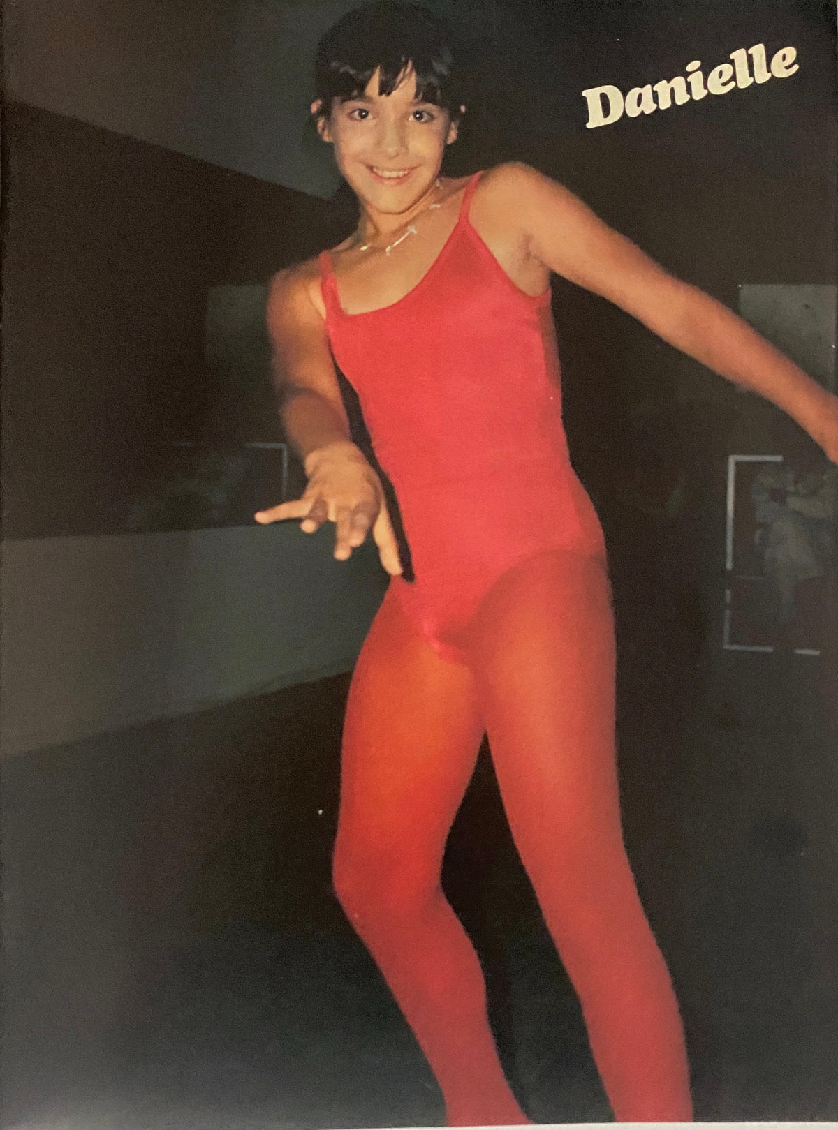 Teen Bag Magazine March 1981 cover featuring dancer Danielle in a red leotard, showcasing 1980s pop culture.