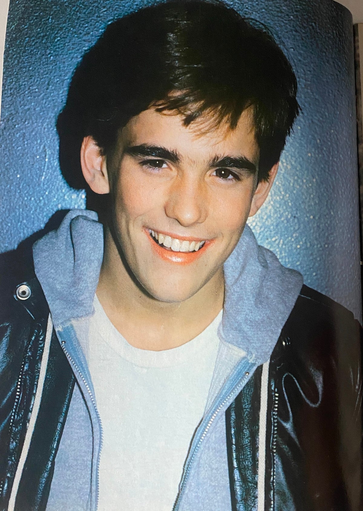 Teen Bag Poster Whoppers Issue No. 8 featuring a smiling young male with a stylish hairstyle, wearing a casual outfit, promoting 1980s pop culture.