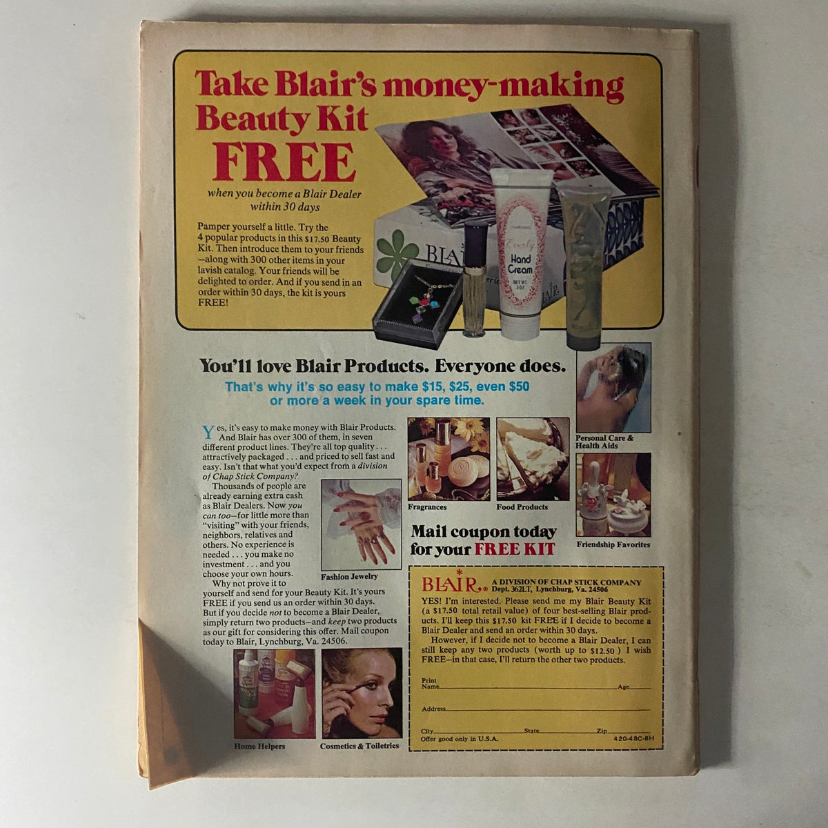 Teen Bag Magazine September 1980 John Travolta, Scott Baio w Poster No Label