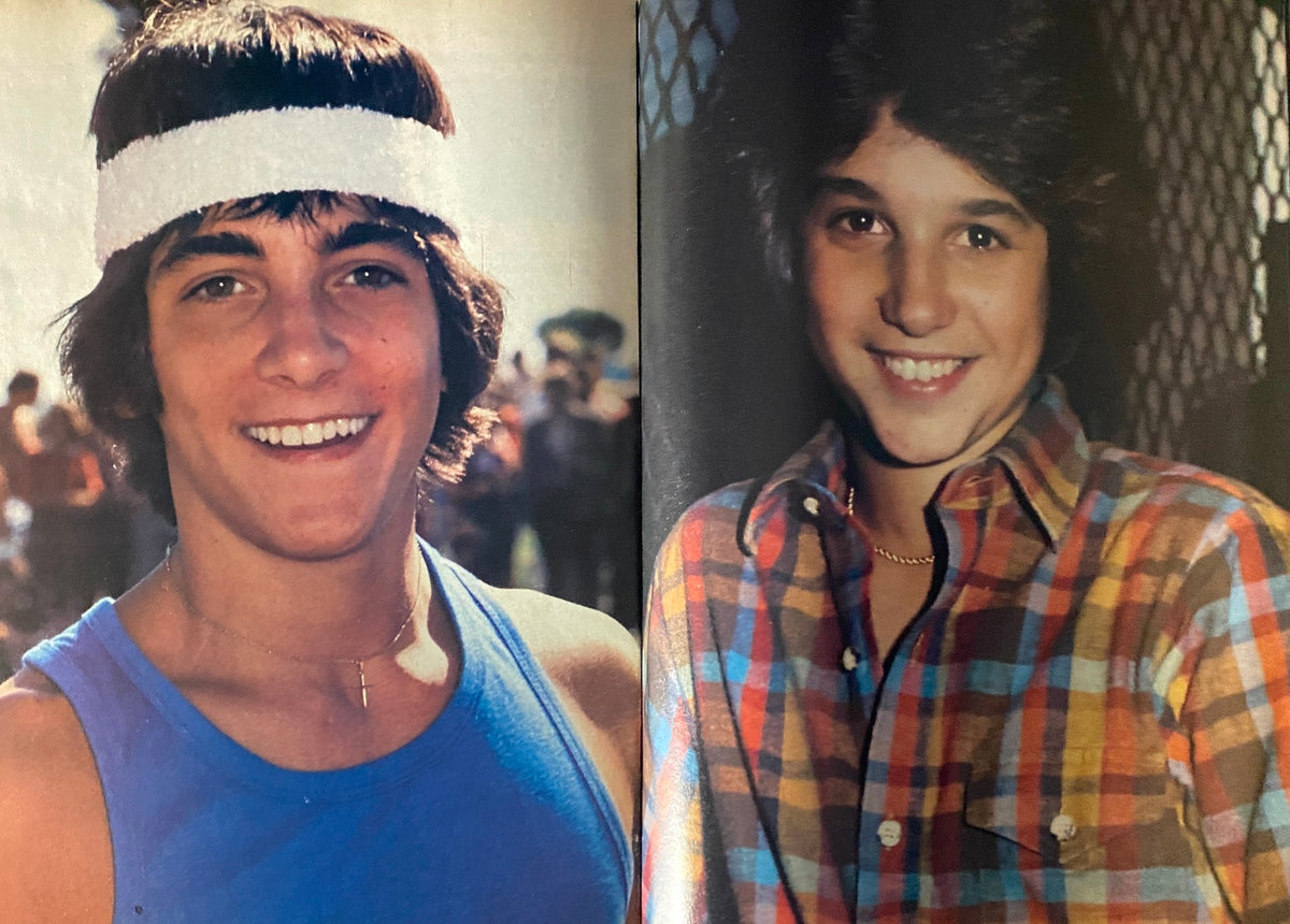 Teen Bag Magazine November 1981 features John Schneider and Scott Baio with a poster. Image captures a vibrant photo of John Schneider wearing a blue tank top and white headband, showcasing 1980s youth culture.