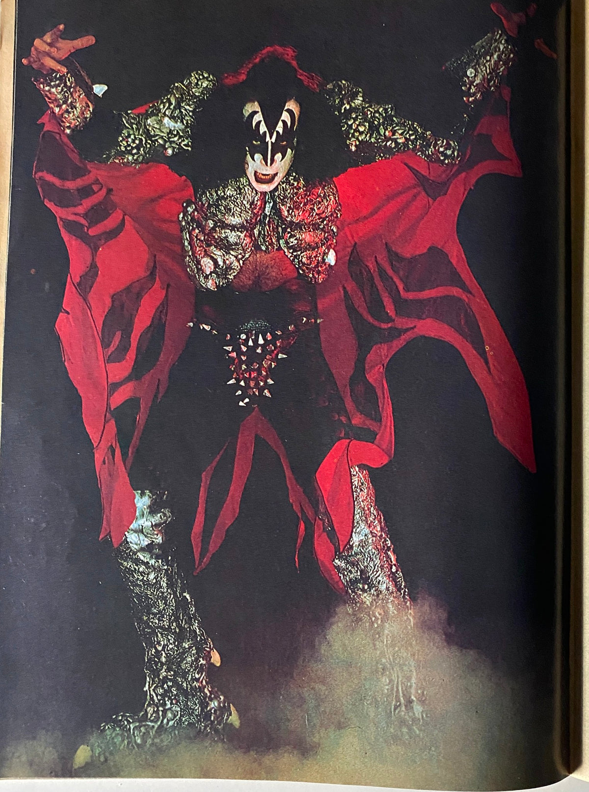 Teen Pin-Ups Magazine November 1980 featuring a vibrant image of a rock star in a dramatic costume with ornate details, striking a powerful pose.