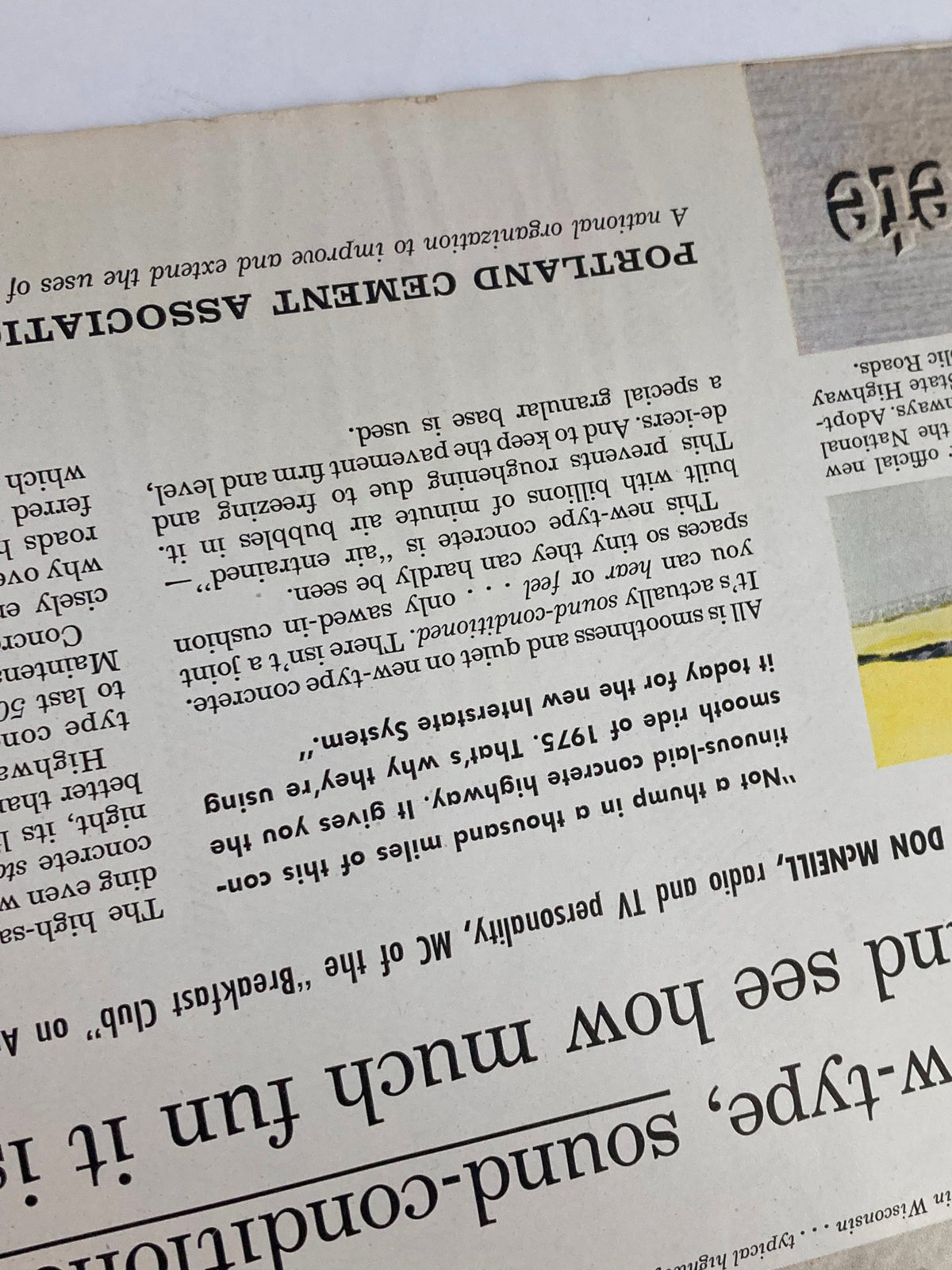 Back cover detail of The Saturday Evening Post, November 16, 1957, with text about an association. Provides context for the vintage publication related to 'Daredevils of the Golden Gate.'