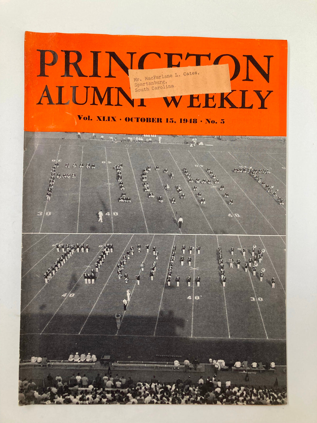 Vintage Princeton Alumni Weekly October 15 1948 Fight Tiger Band Taking A Fight