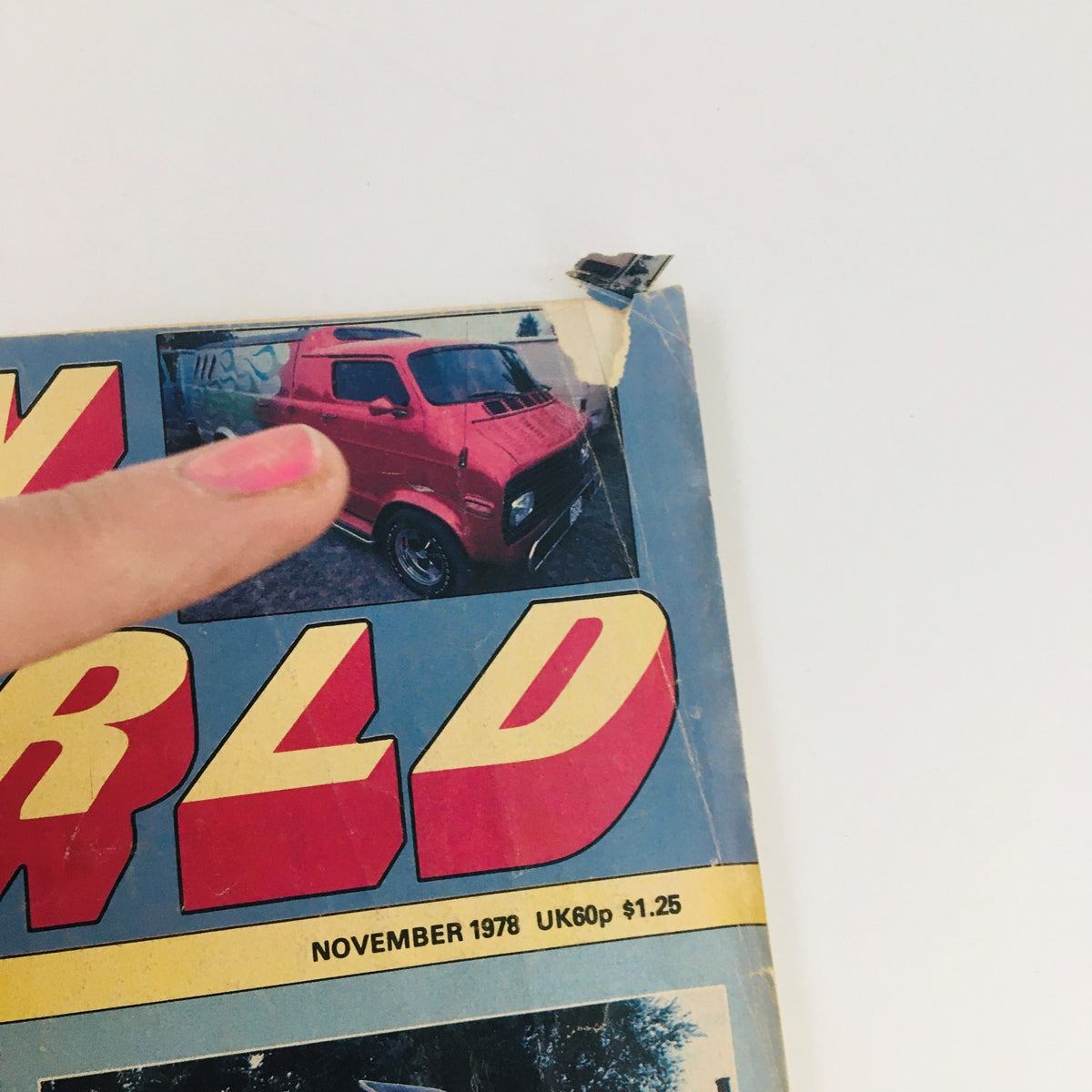 Cover image of the November 1978 issue of Van World Magazine featuring a red Chevrolet van with the title 'Van World Magazine November 1978 '79 Chevy Preview & Super Shower for Your Van'.