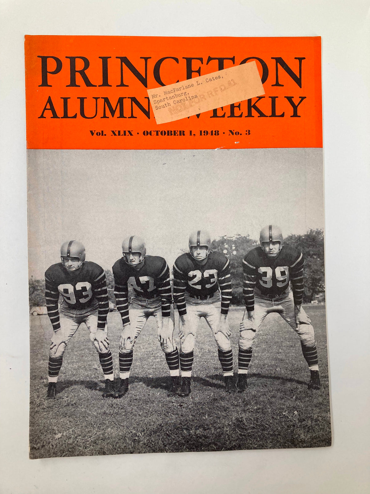 Vintage Princeton Alumni Weekly October 1 1948 Clapper Stealers J.D. Sparkman