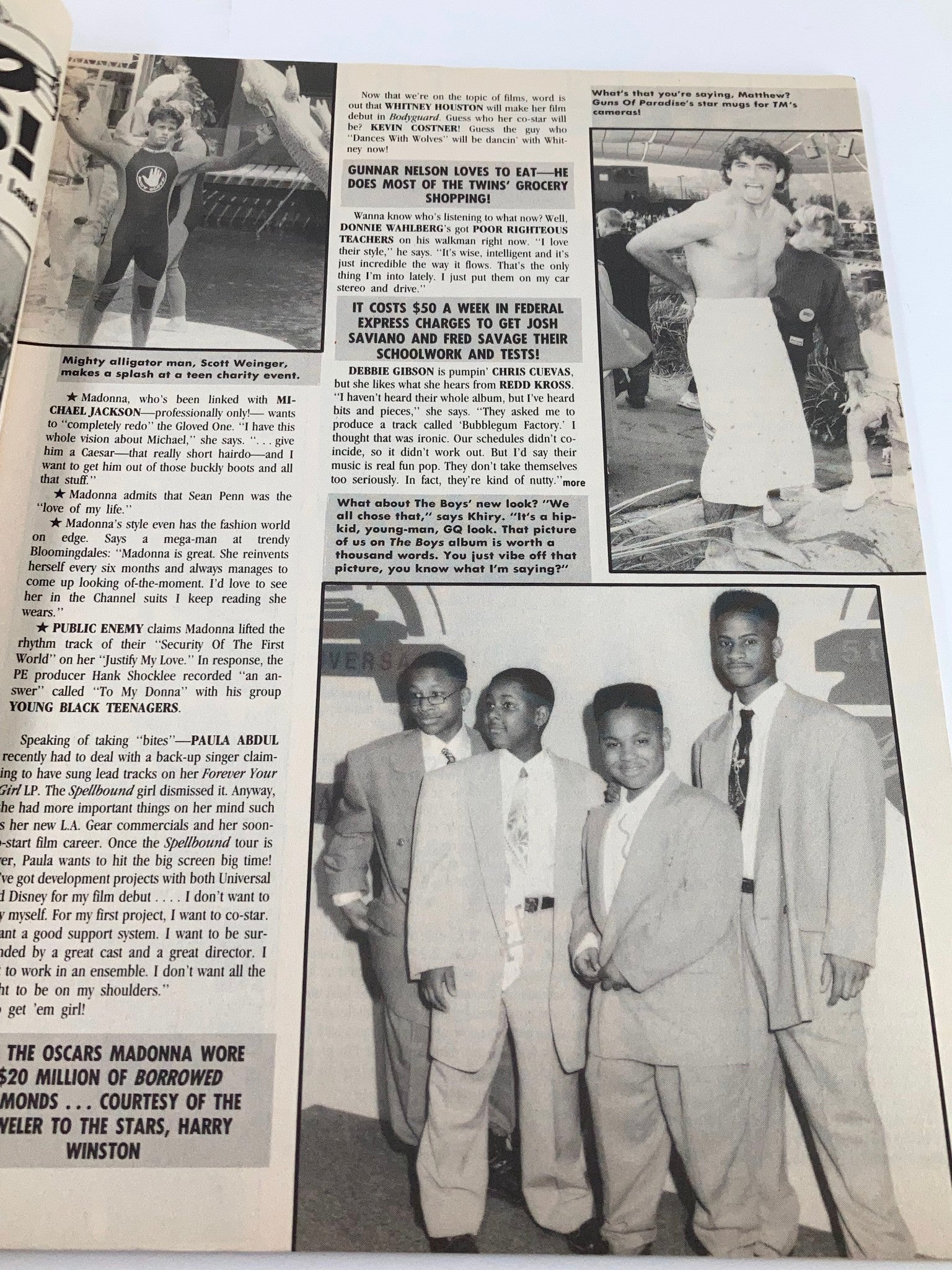 1991 Teen Machine Magazine - NKOTB & Jason Priestly