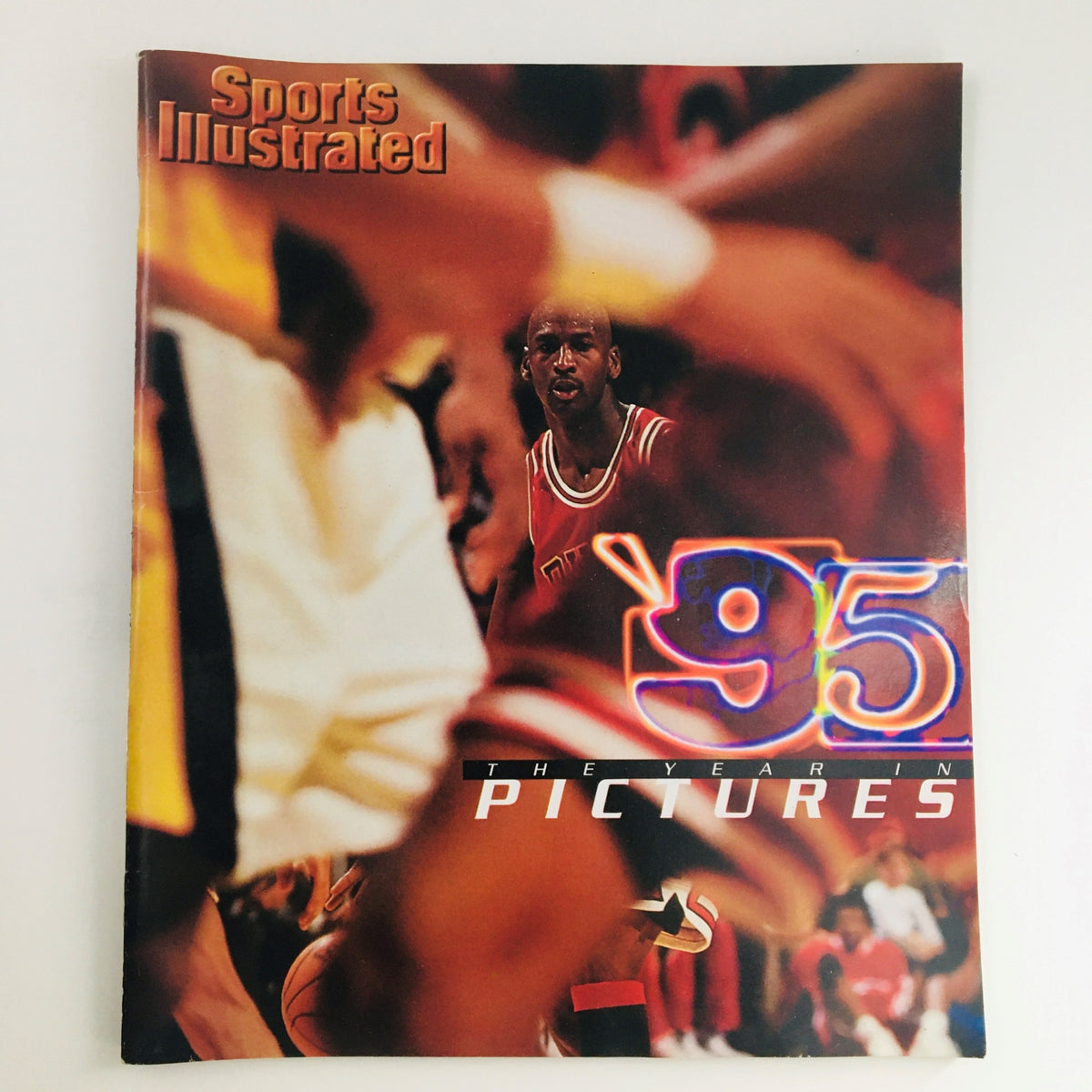 Cover of Sports Illustrated Magazine 1995 featuring Michael Jordan, titled 'The Year in Pictures.'