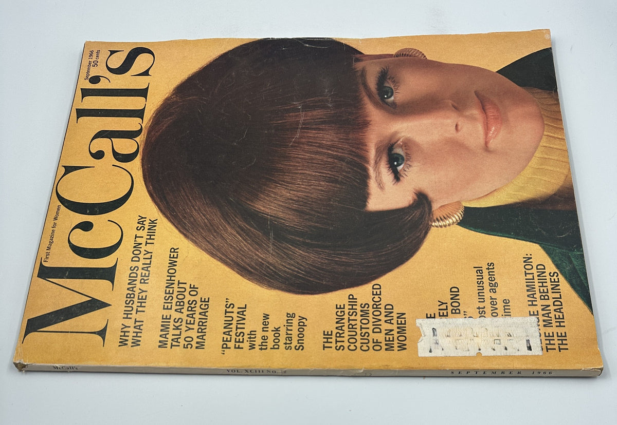 McCall's Magazine September 1966 Mamie Eisenhower, Peanut Festival Snoopy