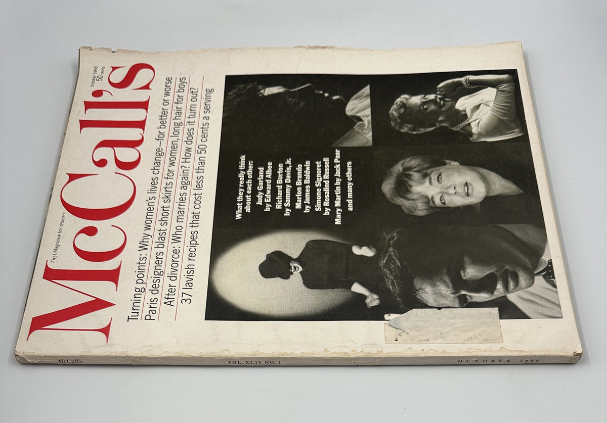 McCall's Magazine October 1966 Judy Garland, Richard Burton, Marlon Brando
