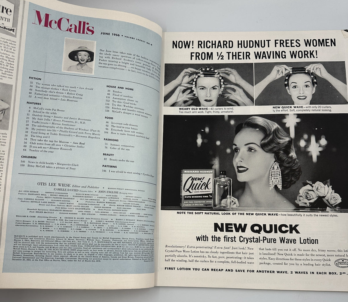 McCall's Magazine June 1956 Duchess of Windsor, Ed Murrow, Pat Boone