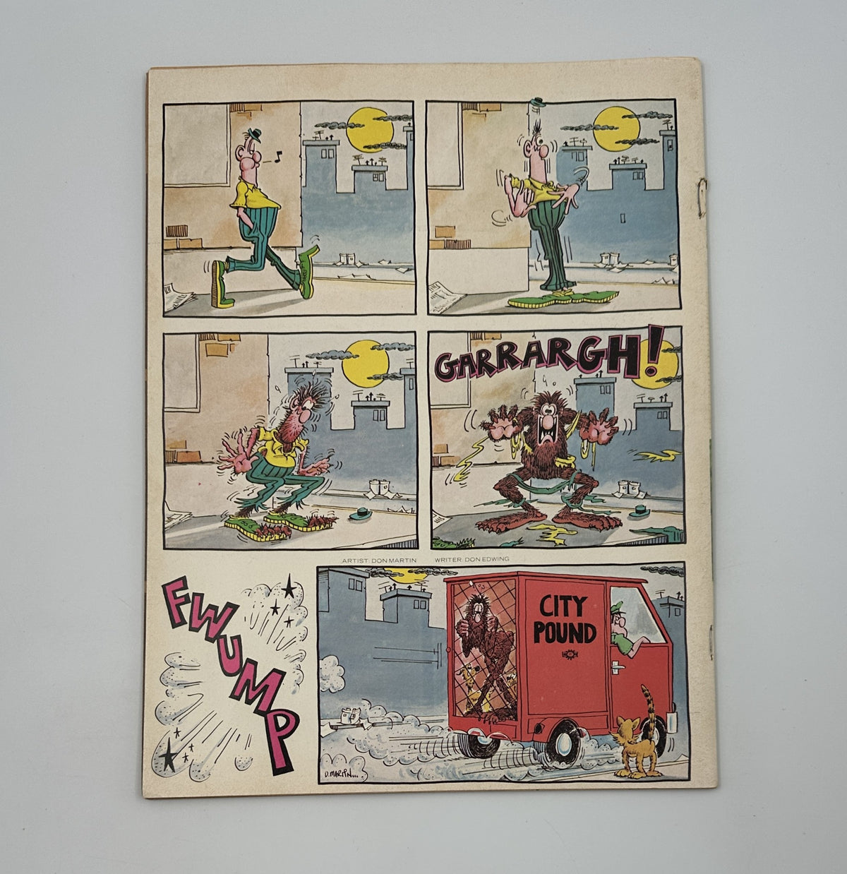 A comic strip page from MAD Magazine No. 207, June 1979, illustrating a humorous scenario with the title features 'Fwump' and 'Garrargh!'