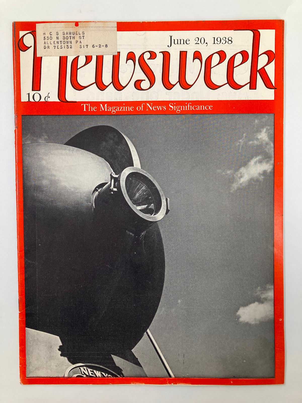 VTG Newsweek Magazine from June 20, 1938 featuring a cover story on Kemal Ataturk and the G-Men's efforts to find a kidnapper, showcasing historical significance and vintage appeal.