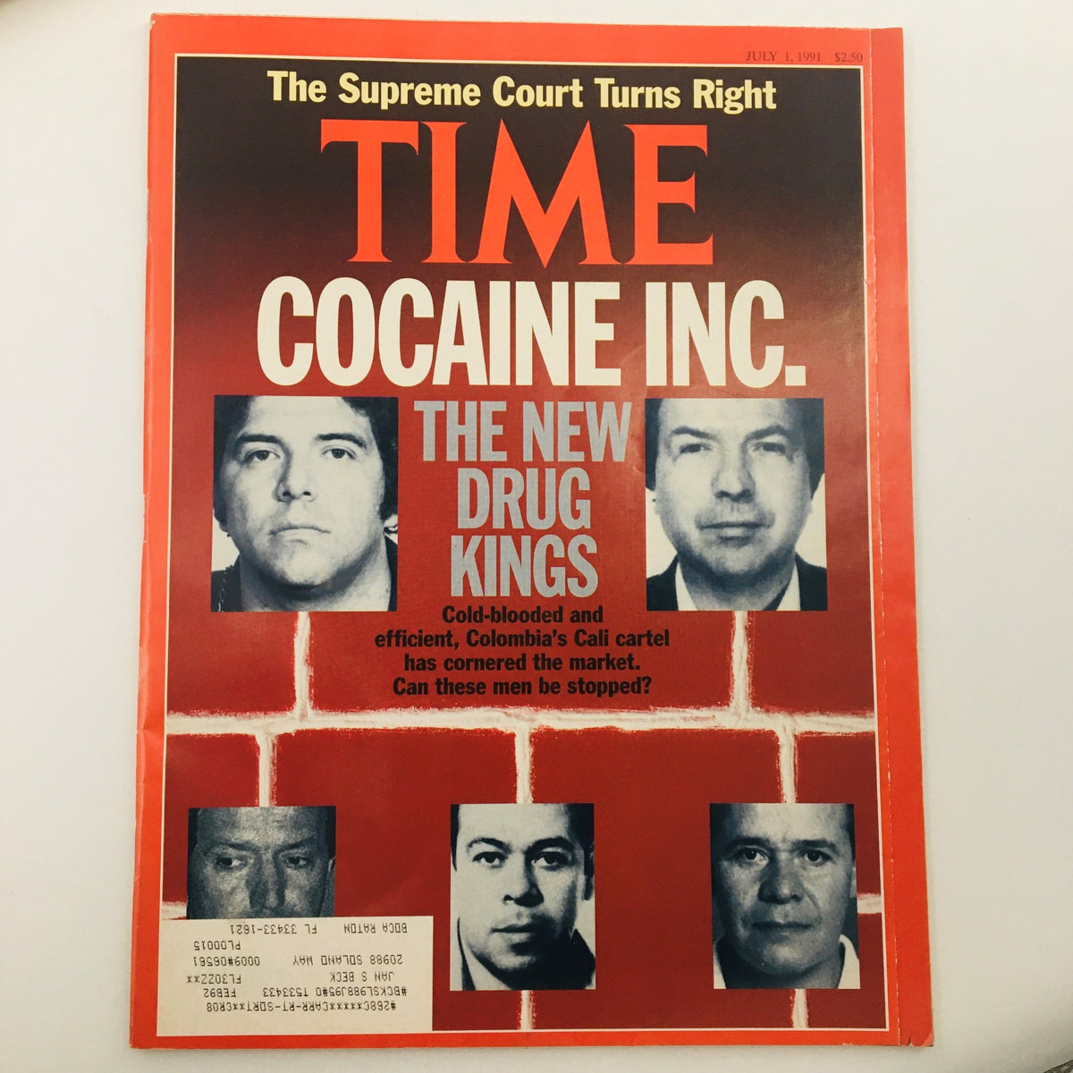 Time Magazine July 1 1991 Vol 137 #26 Cocaine Inc. The New Drug Kings, VG