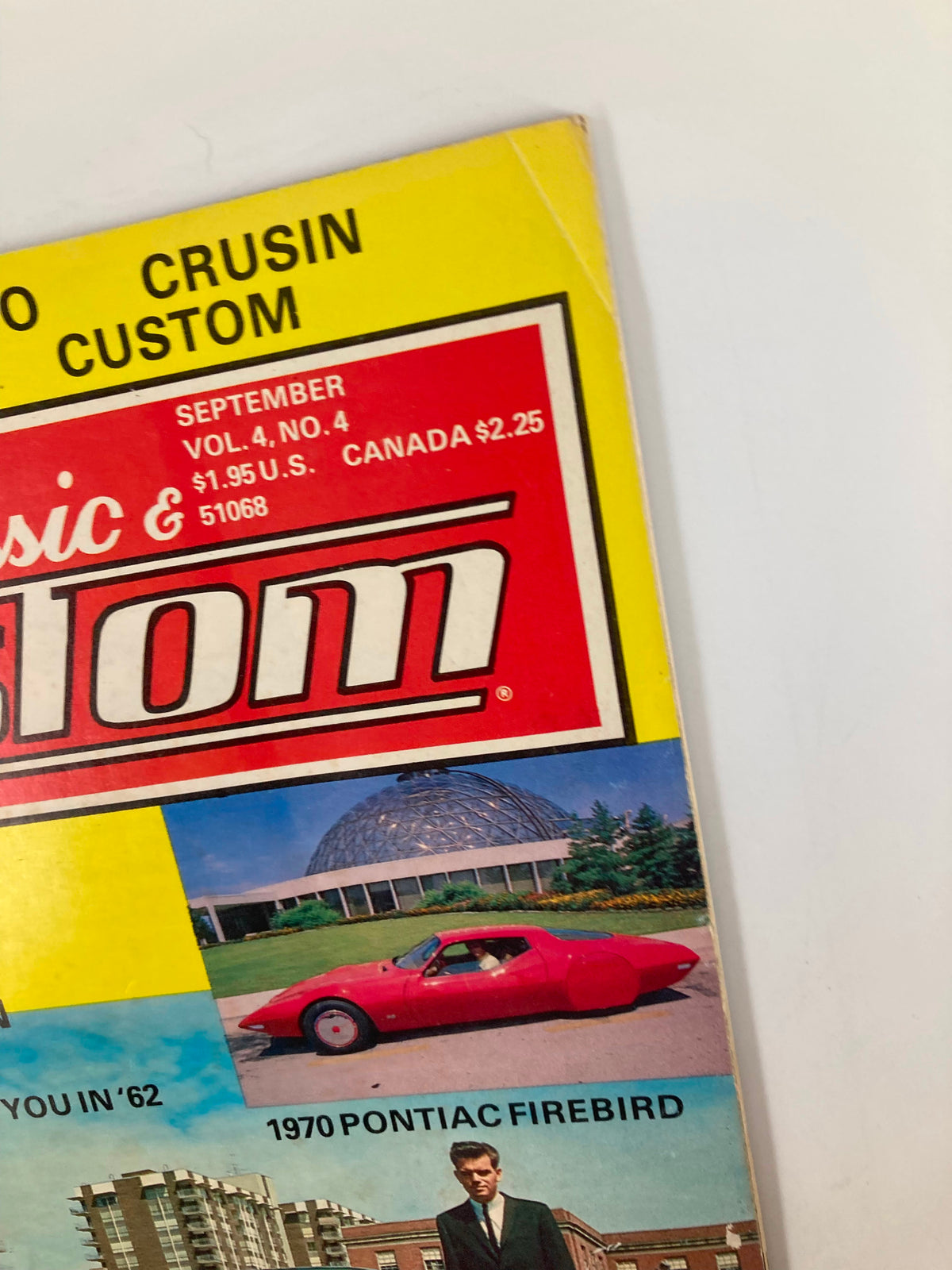 VTG Classic & Custom Magazine September 1983 featuring David Crook's 1958 Pontiac, showcasing the magazine cover with vibrant colors and featured cars.
