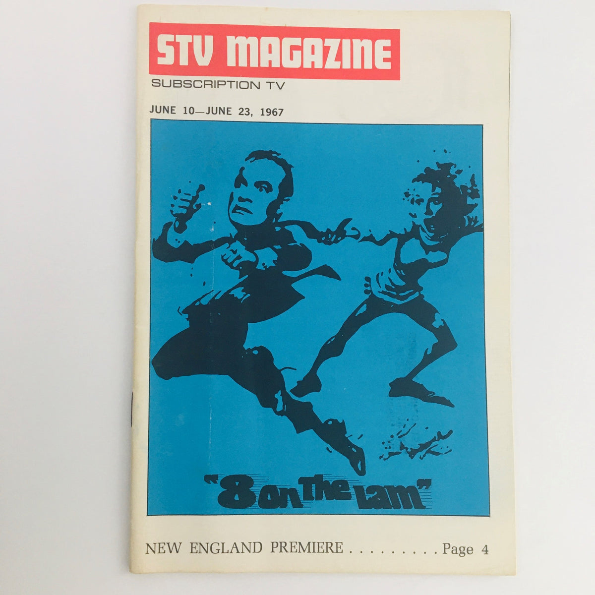 Cover of STV Magazine Subscription TV June 10-23, 1967 featuring art related to the film 'Eight On The Lam' starring Bob Hope.