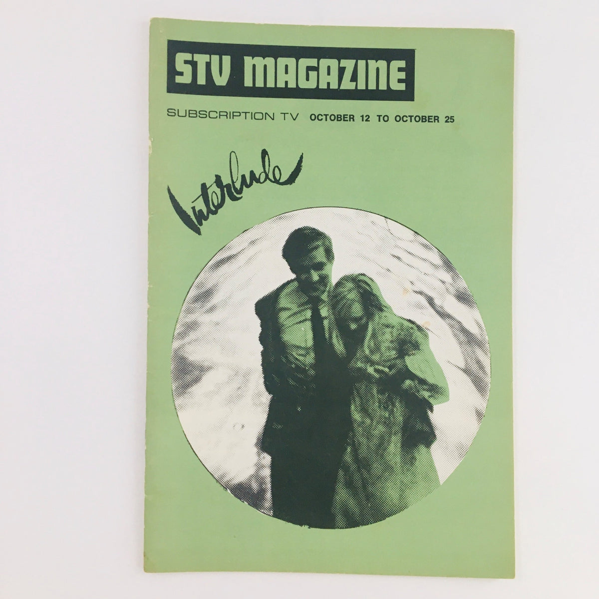 Cover of STV Magazine Subscription TV, October 12-25, 1969, featuring iconic imagery from the film 'Interlude' with Oskar Werner.
